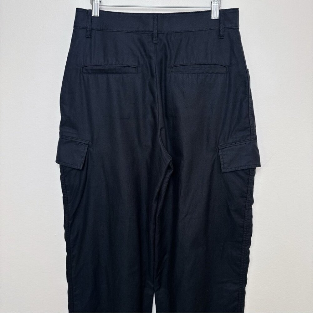 Banana Republic Womens 8 High Rise Cargo Wide Leg Black Painter Pant - Picture 11 of 14